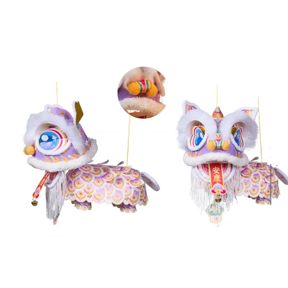 

2026 New Year Lion Dance Lantern Waterproof DIY Material Package Handmade Lantern Handheld Ancient Luminous Lantern