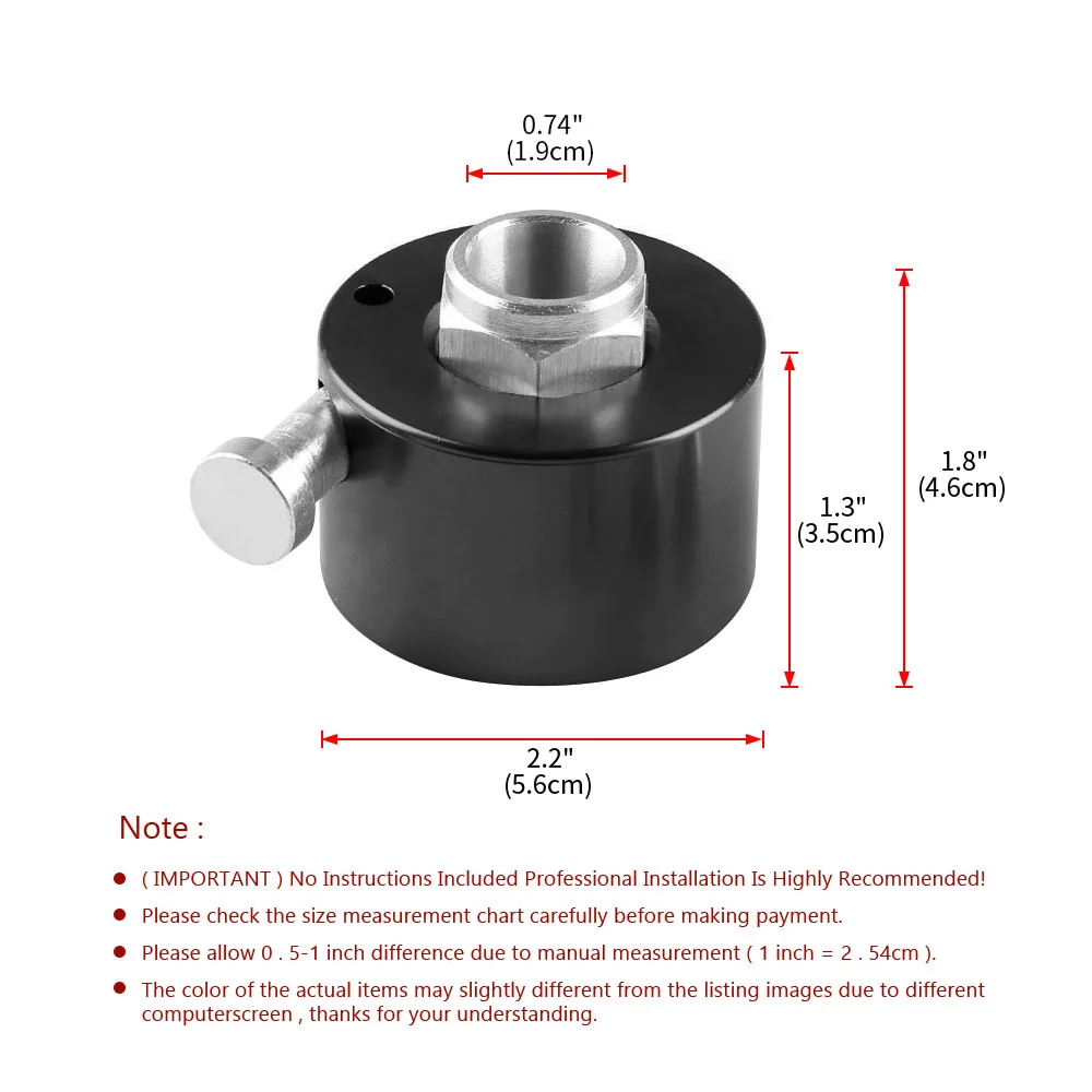 Car Steering Wheel Quick Release Disconnect Hub Adapter 3/4inch Universal Aluminum 360 Degree Quick Release Hub With Push Button