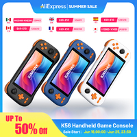 KINHANK Handheld Game Console 5.5” Touch Screen 50+ Emulators for PS1/PSP/DC/SS Android 14 Retro Portable Game Player 64/128GB