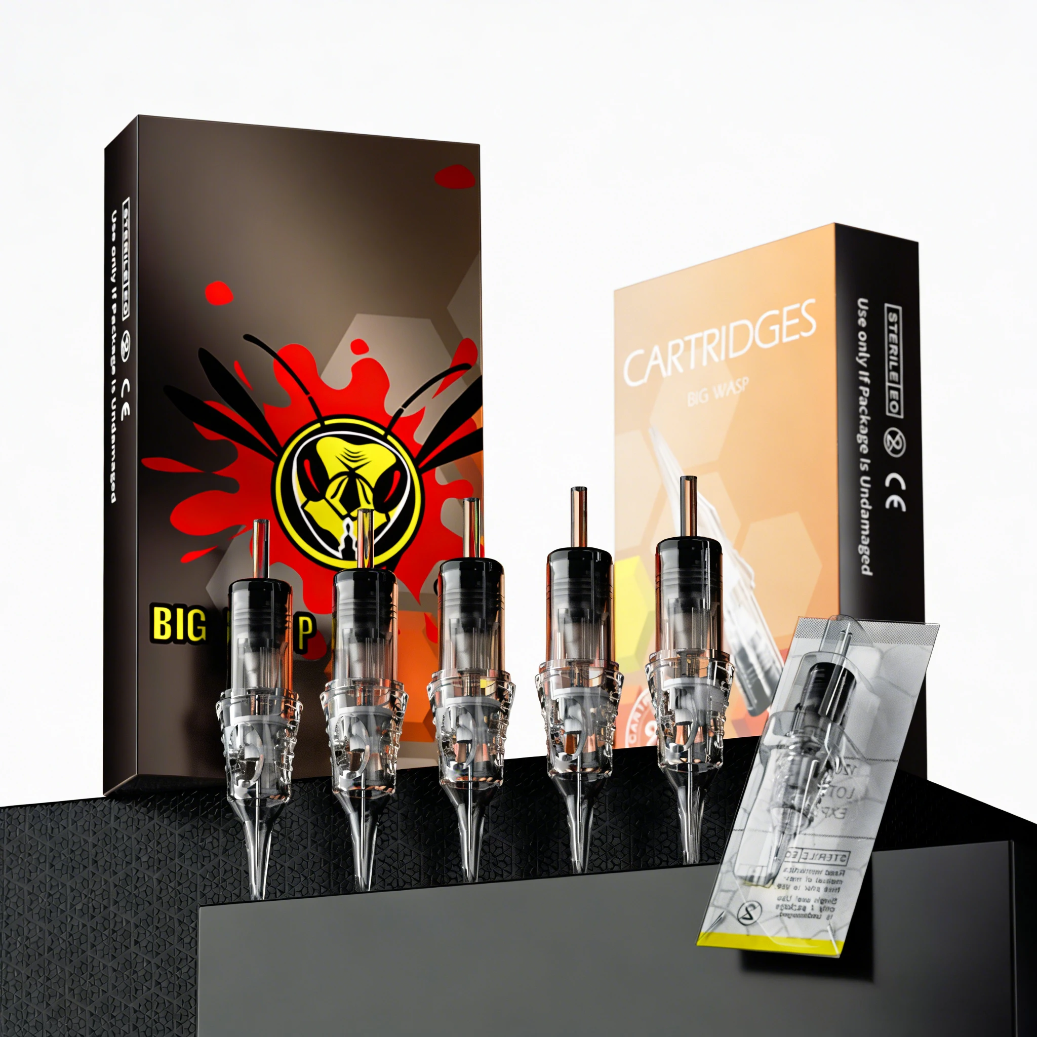 

Иглы-картриджи для татуировок BIGWASP PRO, 20 шт., смешанные типы Round Line RL/RM/RS/M1, одноразовые, стерилизованные, безопасные