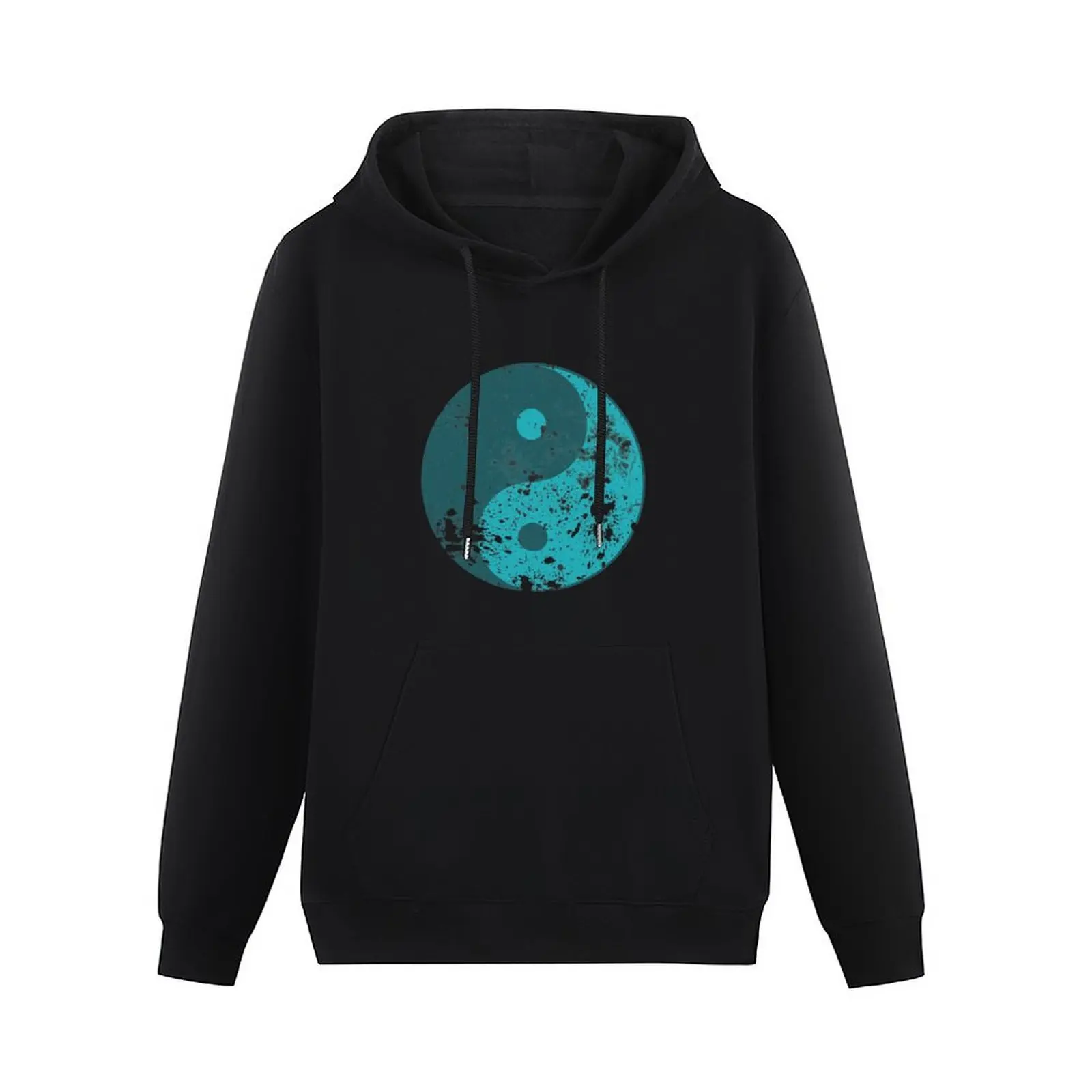 Splatter Yin Yang symbol Pullover Hoodie men wear aesthetic clothing mens hoodies