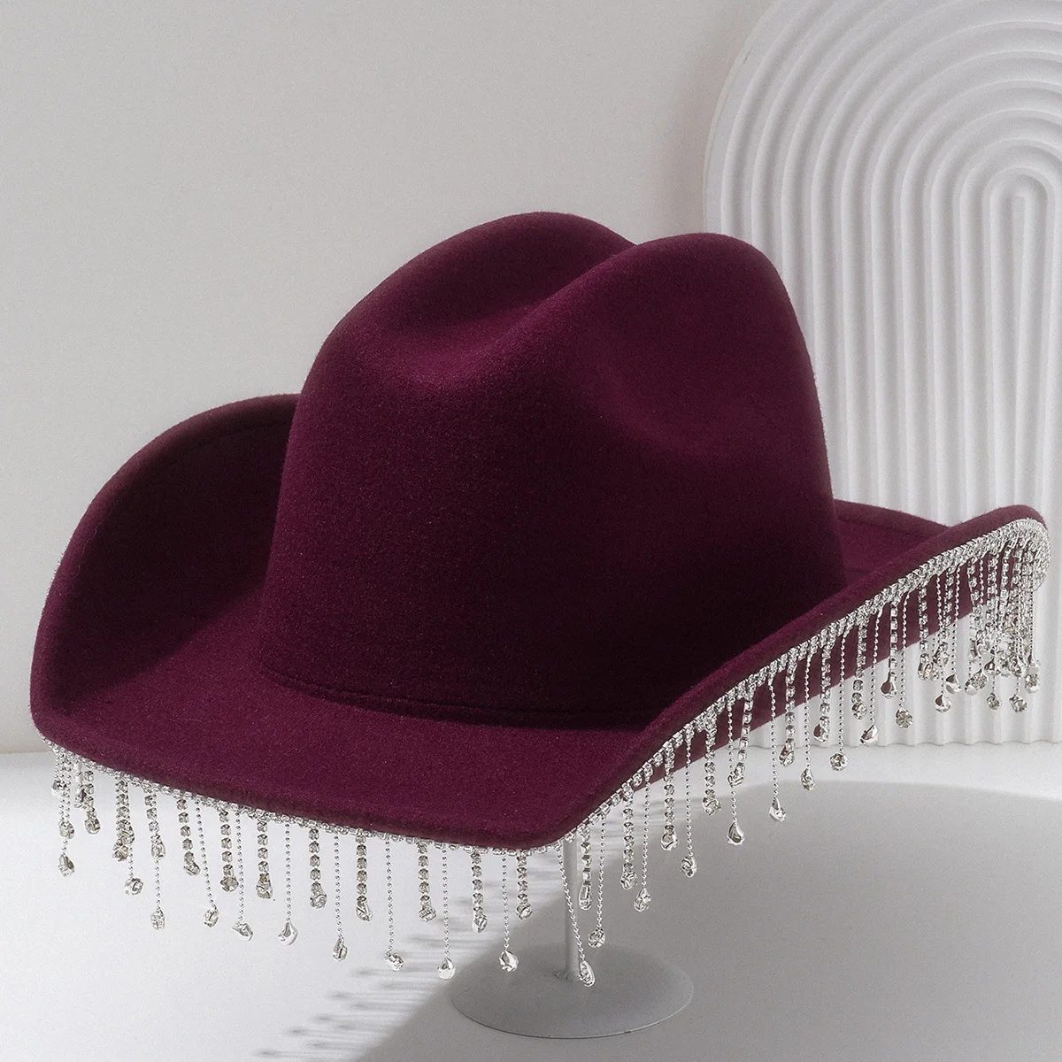 

HongLuan Western Cowboy Hat Rhinestone Man - Vintage Cowboy Accessories & Country Cowgirl Hats for Ladies Adults Woman