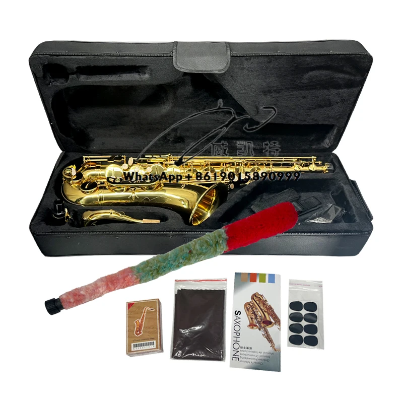 

Custom Professional Gold and Bronze Eb Keys Tenor Saxophone Wind Instruments