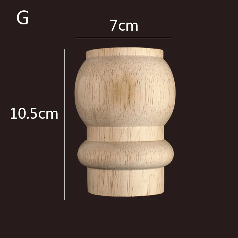 Ronde massief houten tafelpoten voor meubels Houten stoel Bankvoet Kast Bed Ondersteuning Hardware Vervanging Dressoirs Bureaupoten