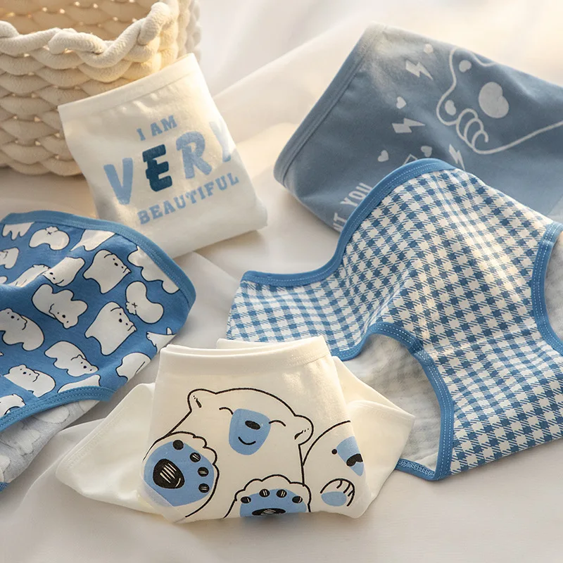 5 قطعة/المجموعة لطيف فتاة ملخصات القطن سراويل النساء الملابس الداخلية أزياء منتصف الخصر اللباس الداخلي الإناث السروال تنفس مثير الملابس الداخلية