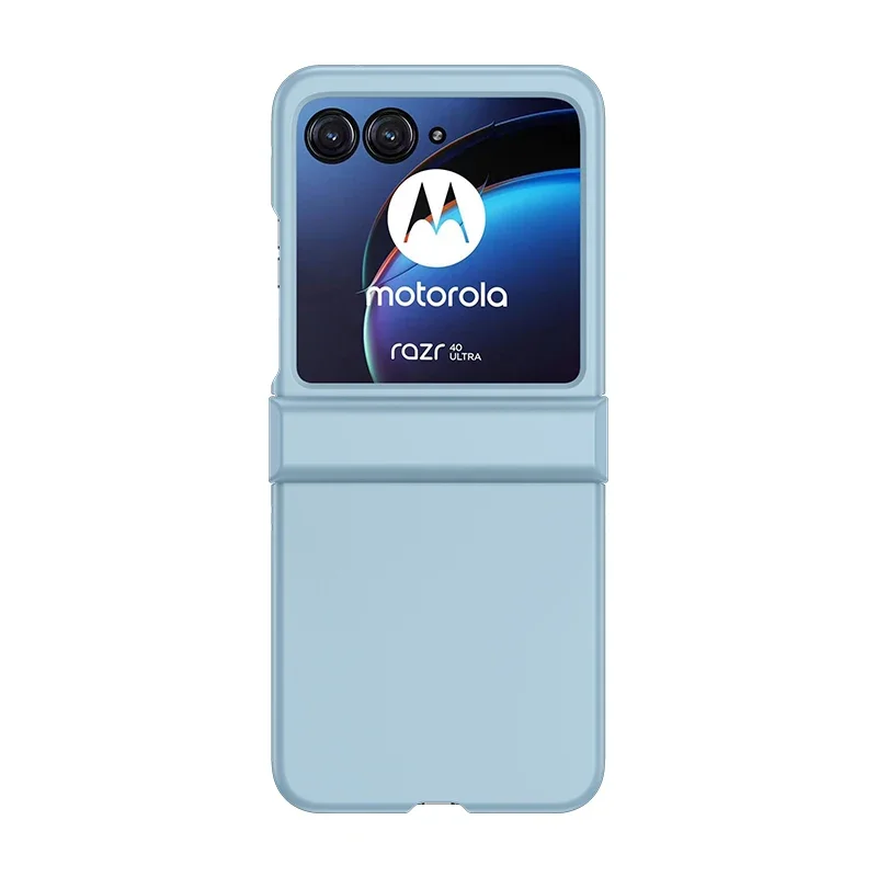 Skin Feel Case for Motorola Razr 40 50 Moto Razr40 Razr50 Ultra 5G Solid Color 3-piece Hinge Set Protection Anti-Scratch Cover