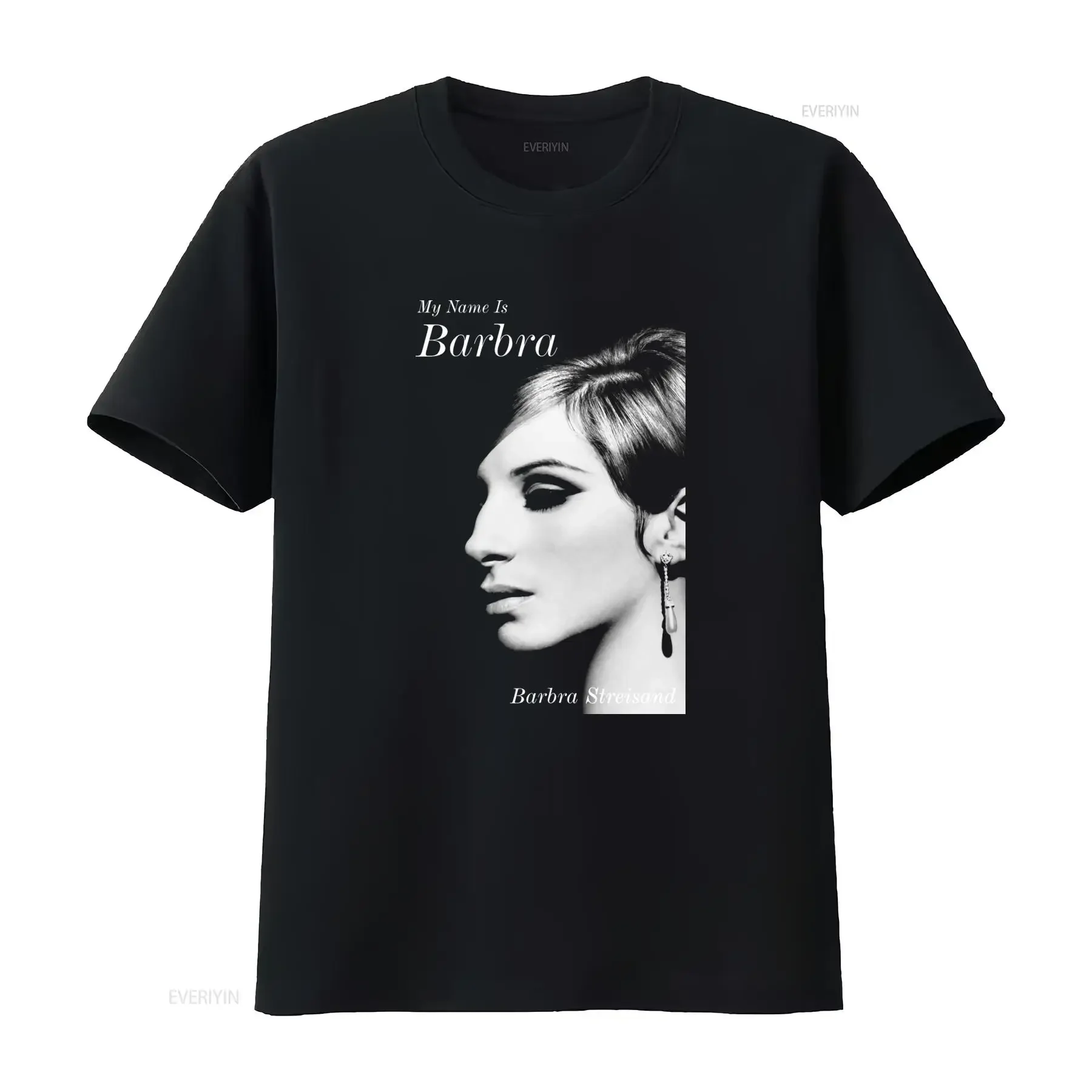 Rare Barbra Streisand Singer T Shirt for Fan Full Size Classic Design TMB2137 vintage Washed Stretched homme
