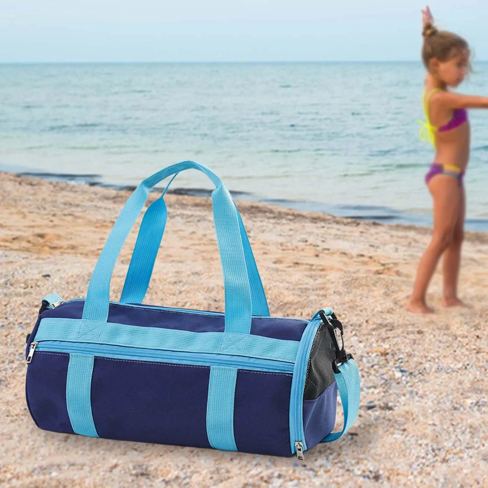 Kids Travel Duffle Bag Weekender Sleepover Carry on Bag Dance Bag Dry Wet Separated Swimming Bag for Seaside Pool Outdoor