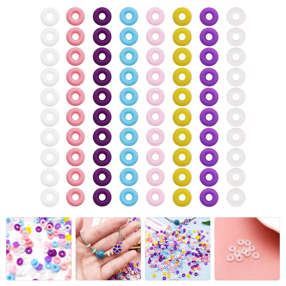 100 Pcs Necklace Fixing Ring Bracelet Parts Jewelry Stopper Bead Making Accessories Silica Gel Baby Bracelets