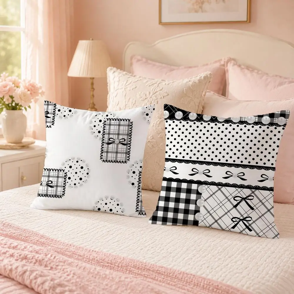Retro Anime Dance Girl Vintage Illustration Art Cushion Cover Custom Plush Pillow Cover Soft Cloud Comfort for Sofa Bed Couch