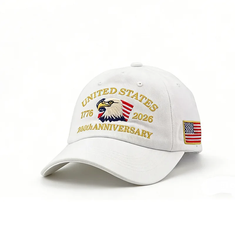 Модная-унисекс-бейсболка-к-250-летию-США-1776-2026-с-вышивкой-с-узором-орла-для-активного-отдыха-повседневная-кепка-в-стиле-dad-hat