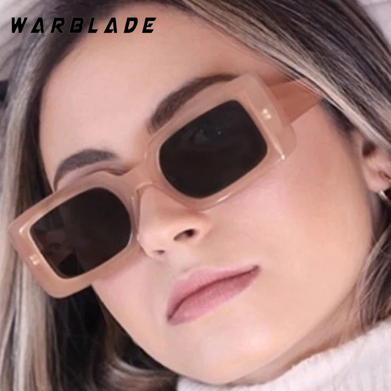 

Trendy Rectangle Jelly Color Summer Women's Sunglasses Brand Design Men Sunglass Outdoor Travel Drive Party Female Eyewear UV400