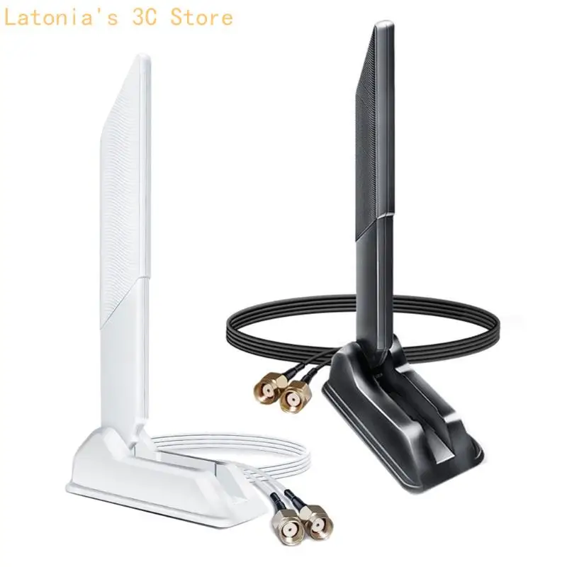 

X3UB 2.4G 6G WiFi6E Base 12dB High Gains 2SMA Threadeds Foldable Antennas