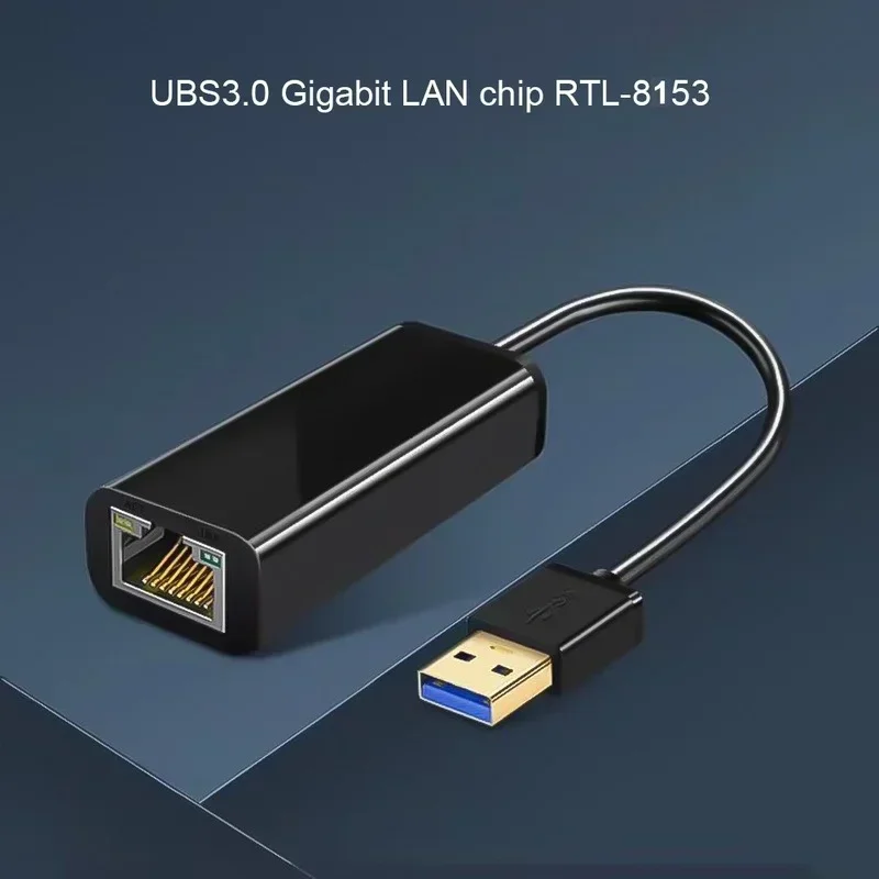 

Адаптер USB 3.0 Ethernet Сетевая карта USB к RJ45 1000 Мбит/с Lan RTL8153 для Win7/Win8/Win10 для ноутбука Macbook Ethernet USB