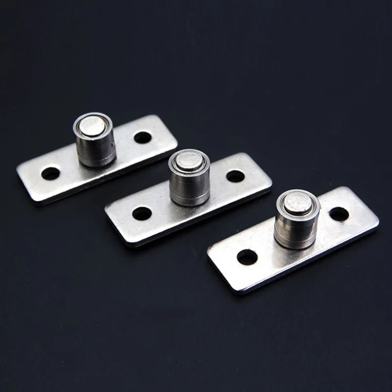 2 Pcs Stainless Steel Sliding Door Positioner Floor-standing Wooden Guide Roller Fixer Wardrobe Accessories