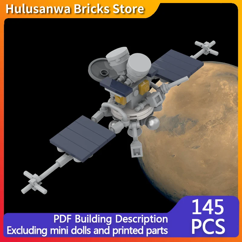 

Spacecraft And Surface Station Model MOC Building Bricks War Equipment Modular Technology Gifts Holiday Assemble Children Toys