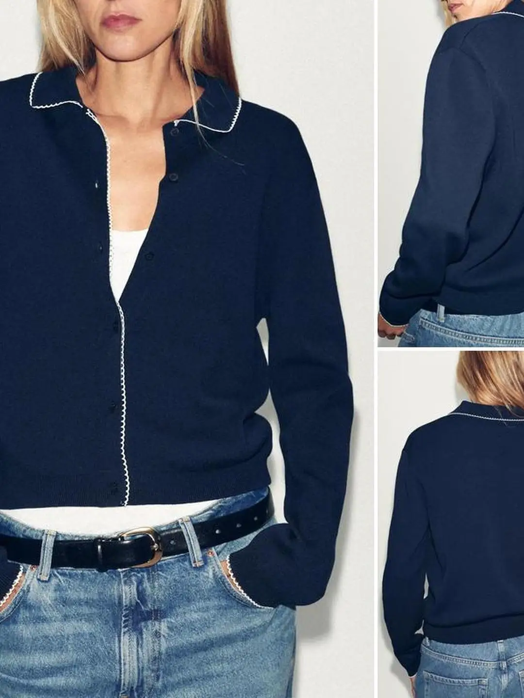 حصيرة أوائل الخريف موجة طبقات طويلة Sve محبوك Jaet صغيرة مستديرة Ne سستة إغلاق معطف المرأة عادية حجم كبير