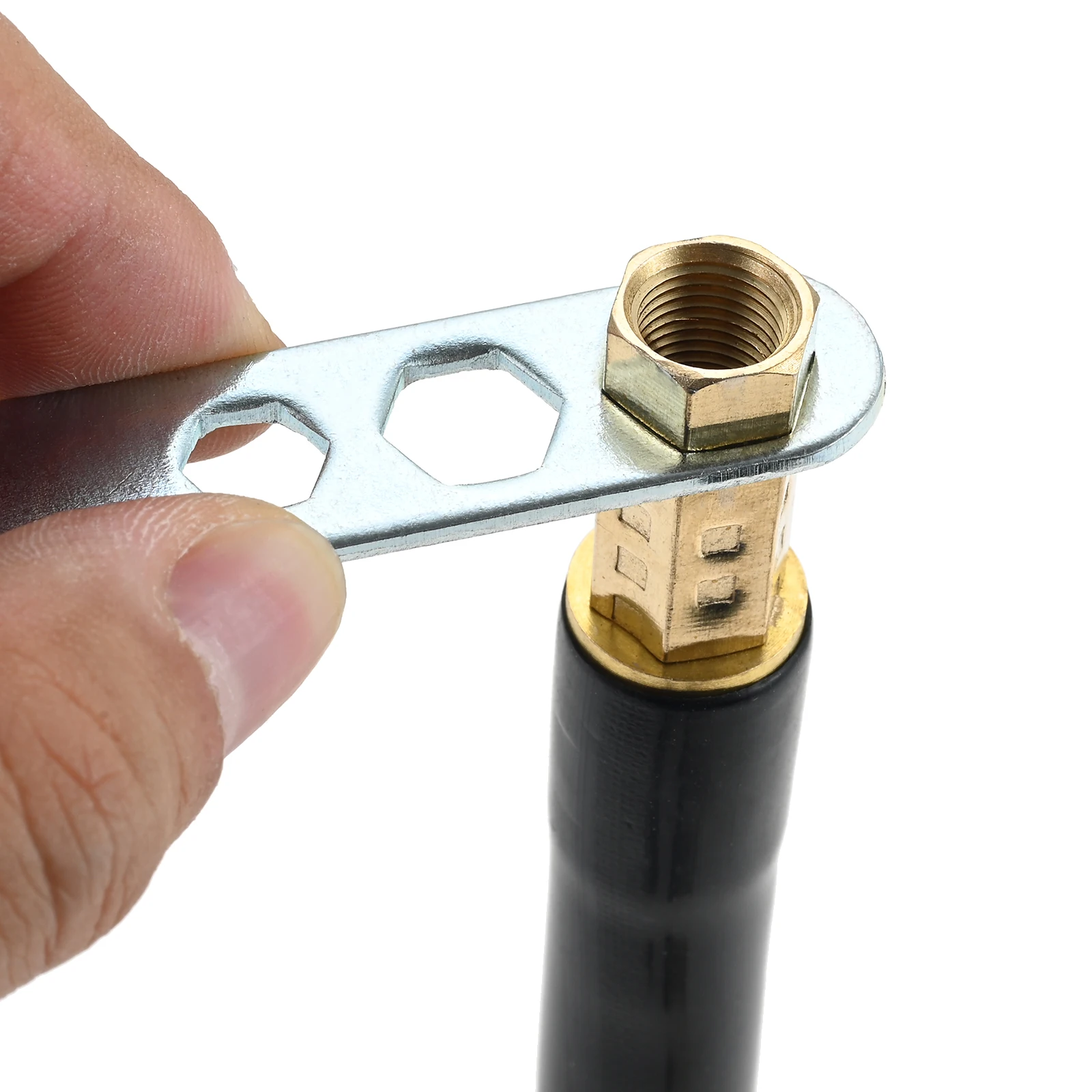 1-Set Flexible MIG Welder Attachment Welding Torch Gas Nozzle Gas Diffuser 0.8/0.9mm Contact Tip Flexible Bend Pipe For 15AK