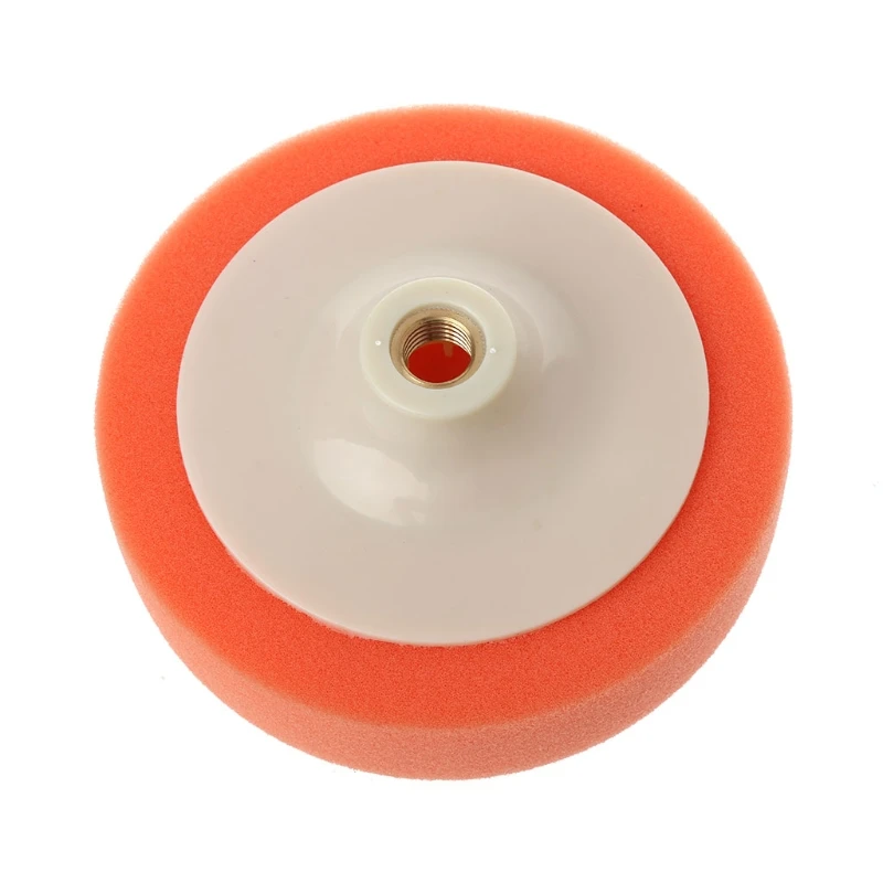 6 pulgadas 15cm Auto abrillantado para coche almohadilla pulido esponja rueda encerado naranja