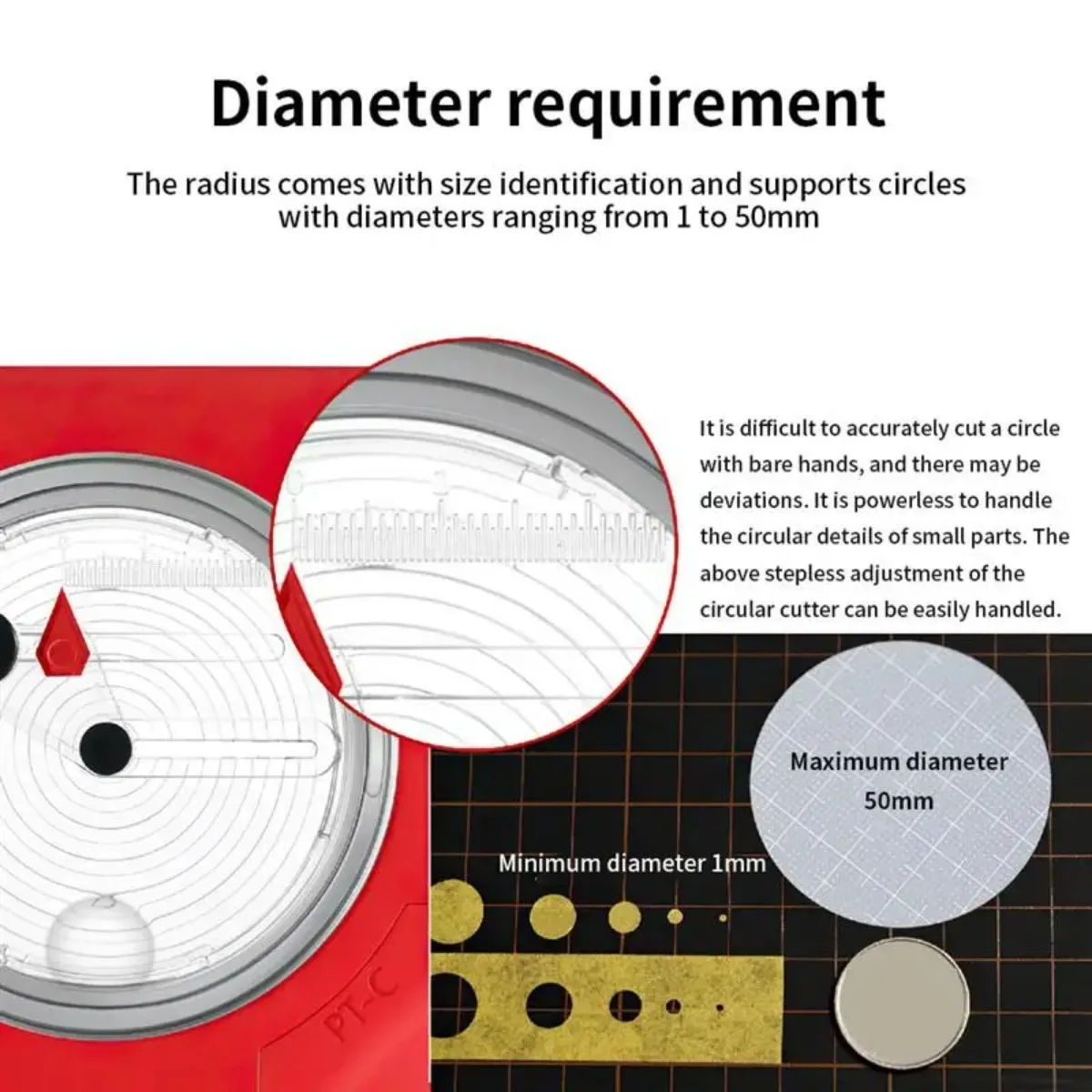 DSPIAE PT-C Alat Model Pemotong Melingkar Integral untuk Alat Pembuat Model Gundam Gunpla Alat Kerajinan Hobi Model Skala Militer