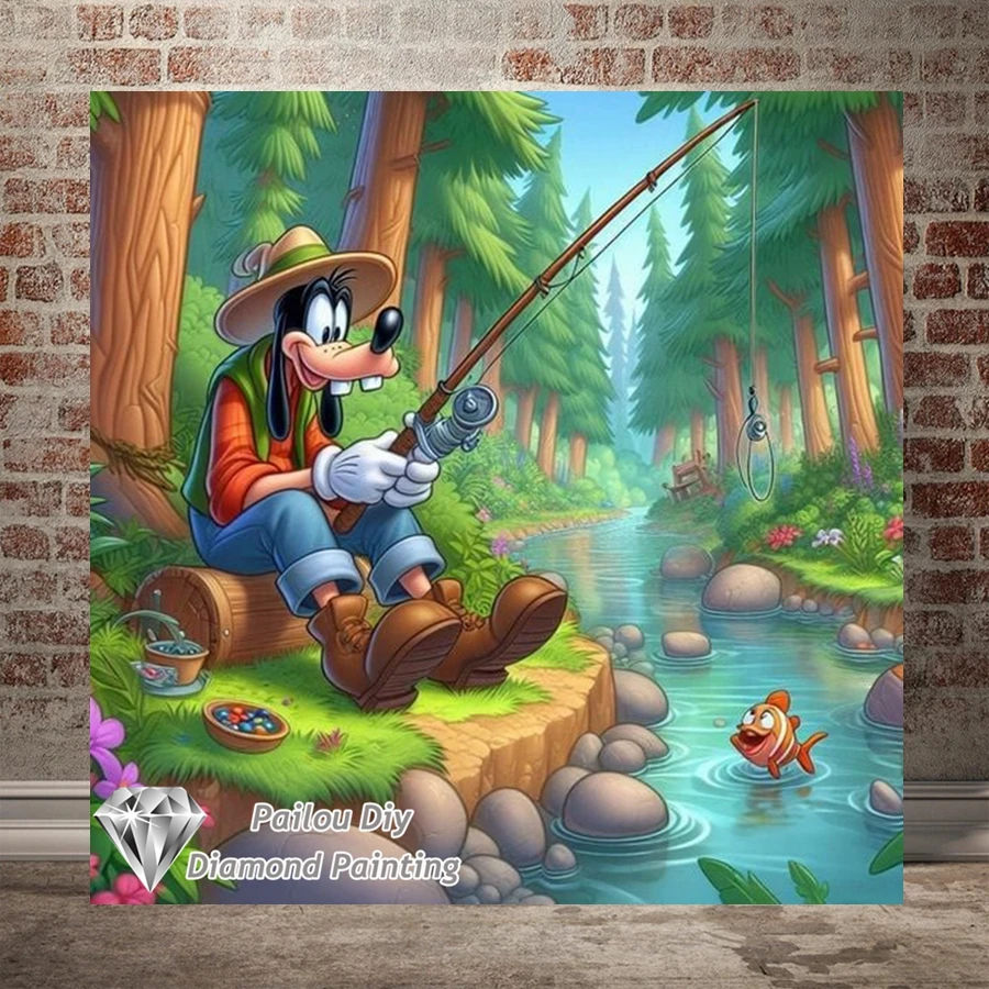 Disney Cartoon Goofy Diamond Painting Kits Photo Art 5d Diy Full Square Round Mosaic Cross Stitch Embroidery Home Decor Gift