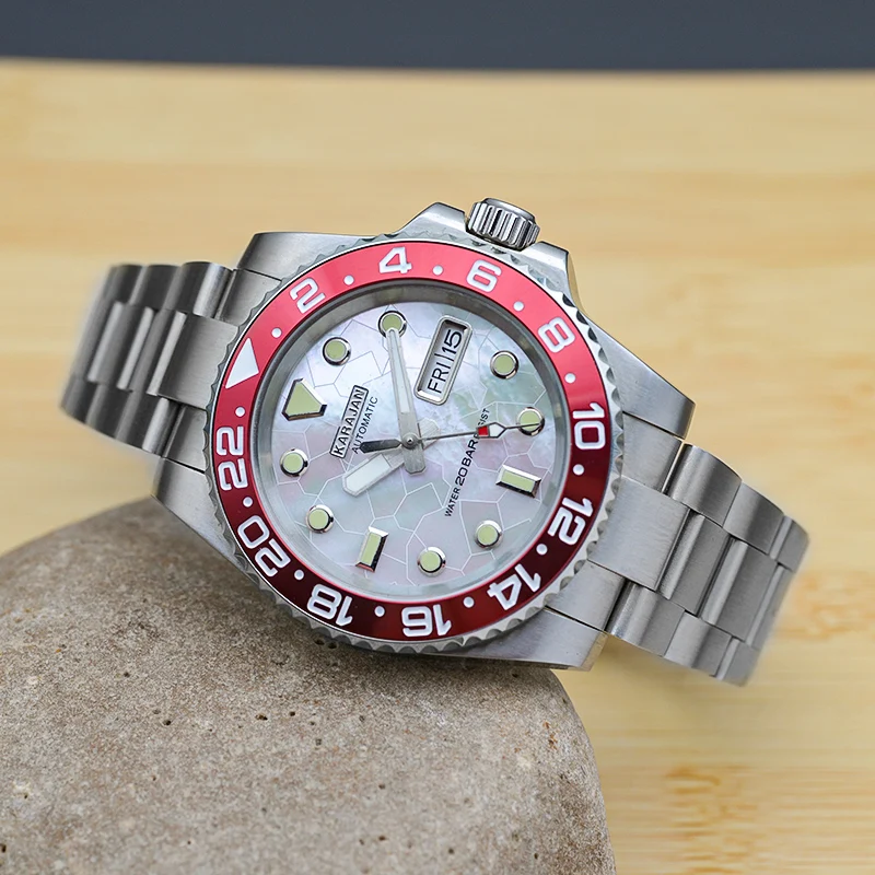 40mm KARAJAN Stainless Steel Submariner Style 200M Waterproof NH35 NH36 Automatic Mechanical Movement Fashion Dial Men Watch