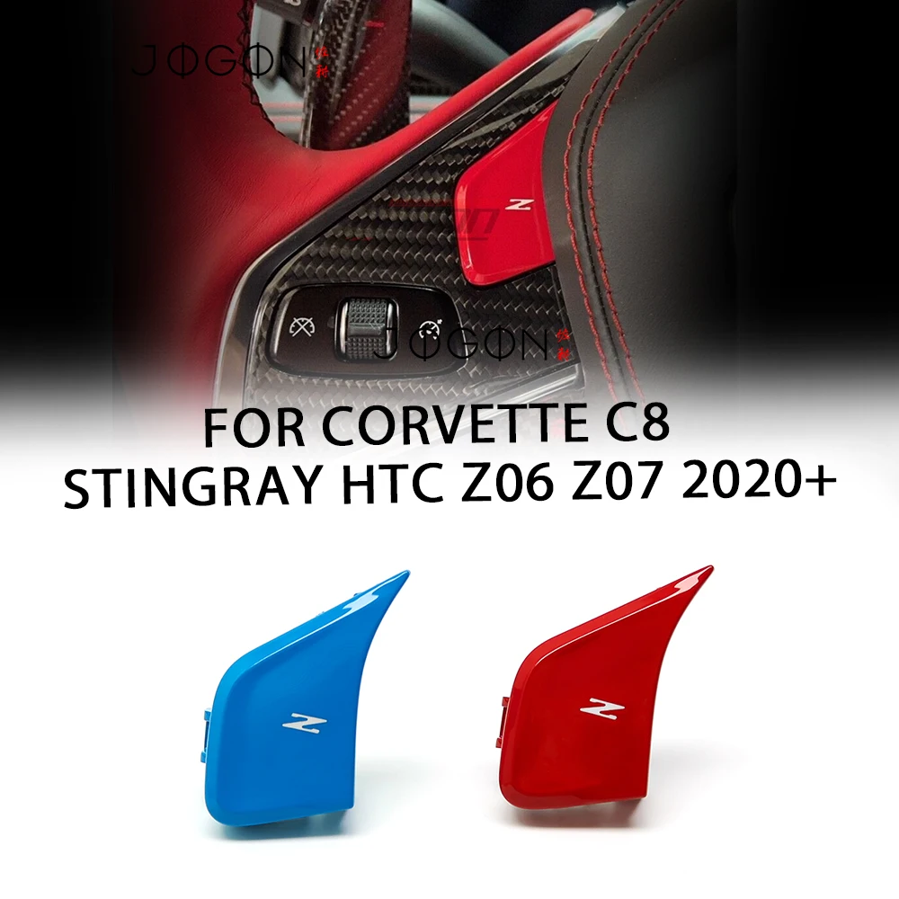 Cubiertas Decorativas de Alta Calidad para Botones del Volante de Chevrolet Corvette C8 Z51 Stingray Z06 Coupé Convertible 2020 2021 2023