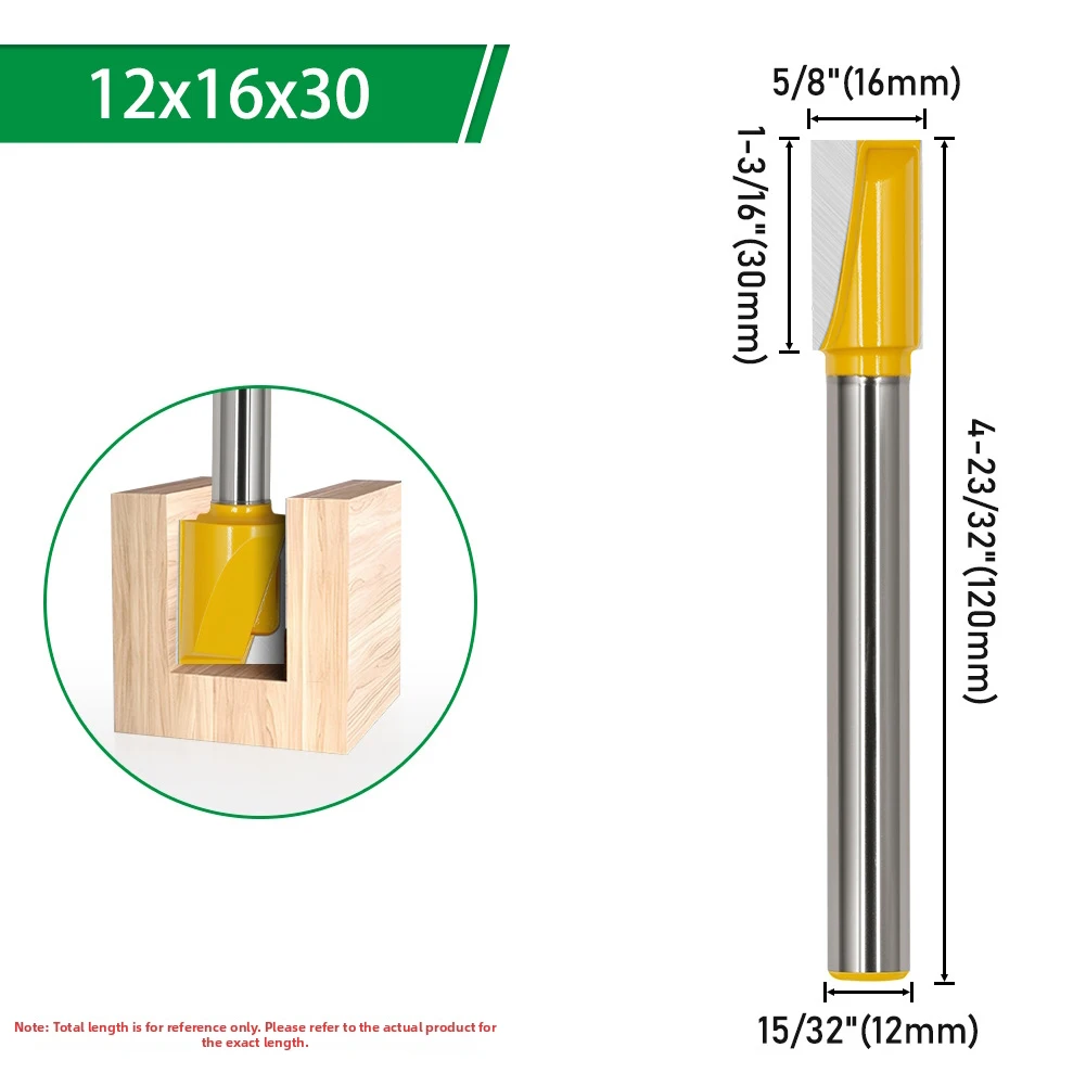 

High Hardness Steel Milling Cutter for Woodworking with Elongated Double-Edged Sharp-Bottomed Heads for Accurate Cutting