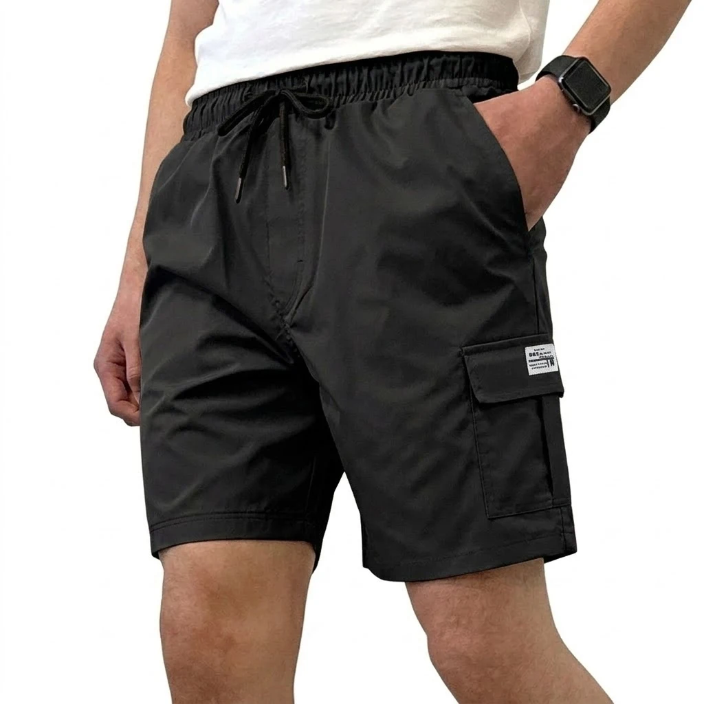 New Loose Cargo Pants Shorts Gym Man Summer Knee Pants Multi-Pocket Short Men's Work Pants Plus Size Cargo Shorts Hiking Trouser view 5
