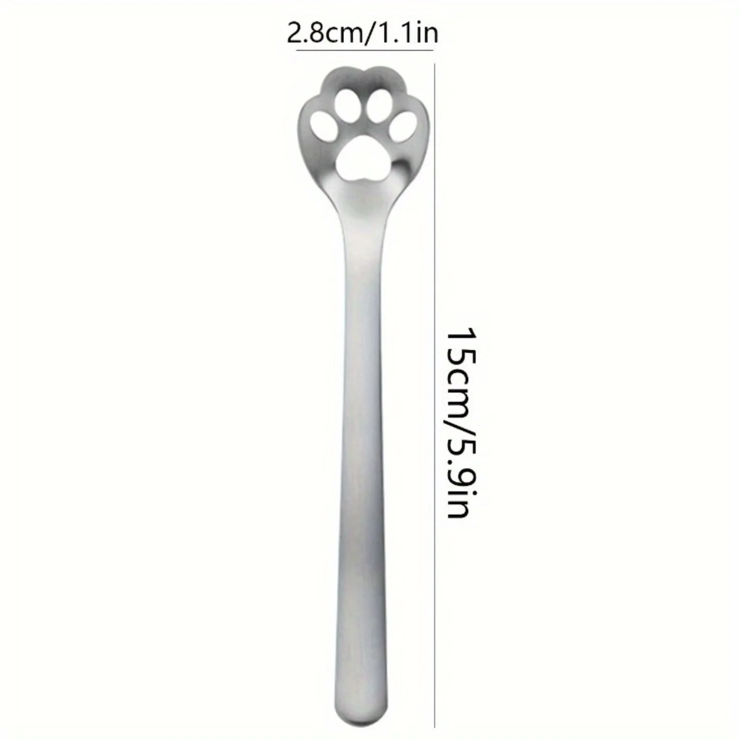 Stainless Steel Cat Paw Dessert Spoon - Reusable Ice Cream Spoon for  Use, Parties, Weddings, Restaurants - Food Contact Safe, W