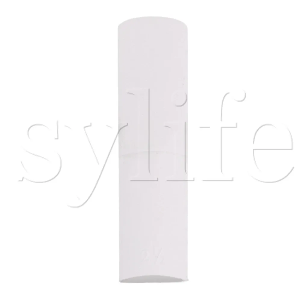 70mm Length White Plastic Beginner Alto Saxophone Reeds Hardness 2.5