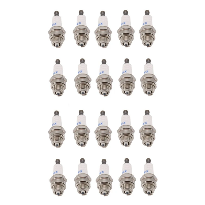 20Pcs Mini Lawn Mower Spark-Plug L7tc Br2lm For Briggs Stratton Motors 55Mmx22mm