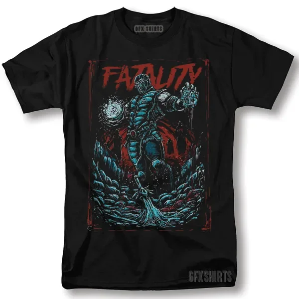 Fatality Mortal Kombat Shirt Sub-Zero Scorpion Vintage Graphic Design T-Shirt