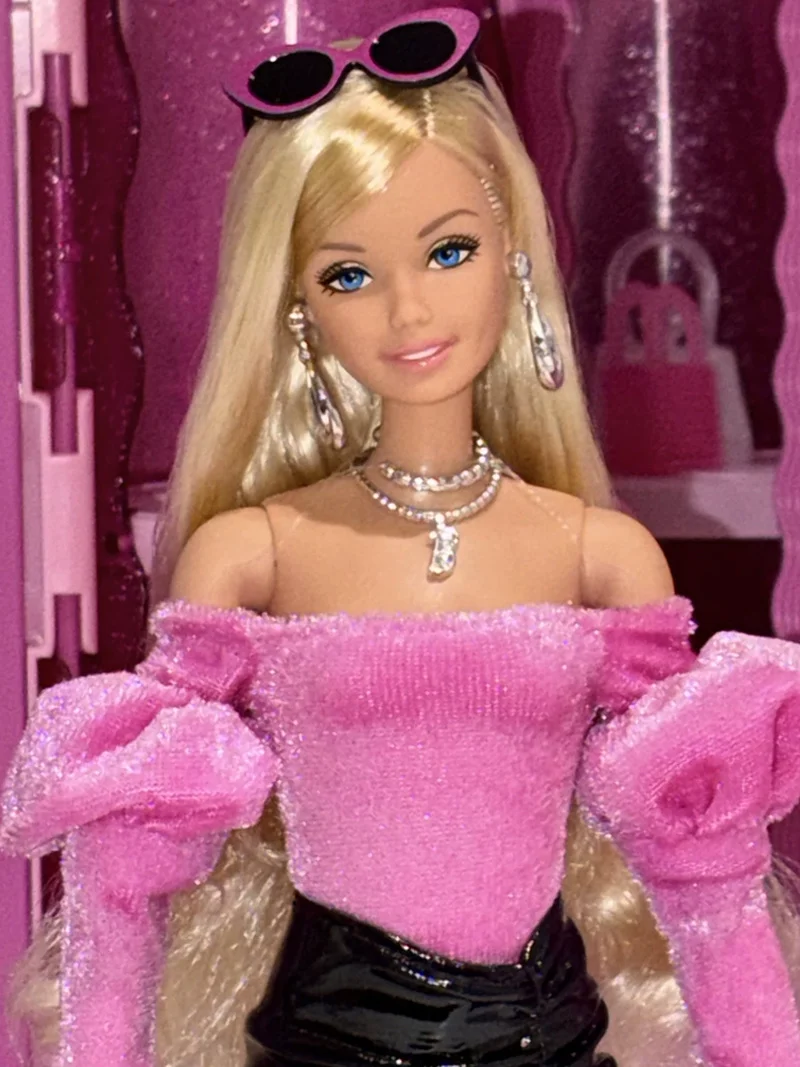 En stock: Muñeca Barbie Oficial Serie Superstar 2026 Deluxe Fashion, Negra y Rosa, Rara, Coleccionable, 30cm