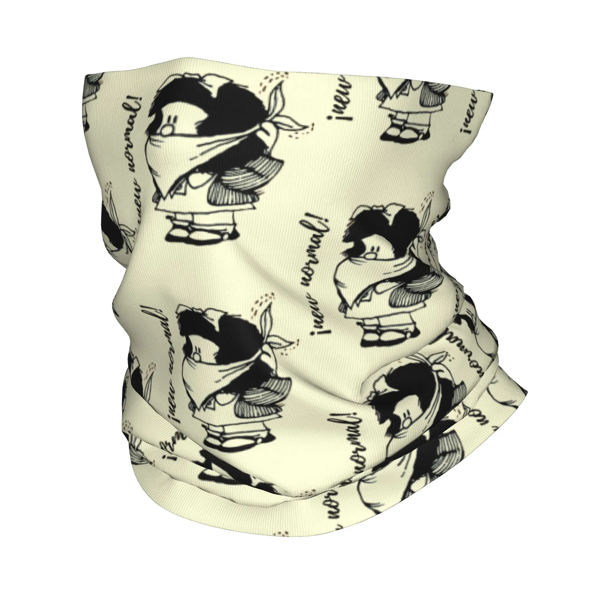 

Mafalda Cartoon Bandana Neck Gaiter Printed Mask Scarf Multi-use Balaclava Riding for Men Women Adult Breathable