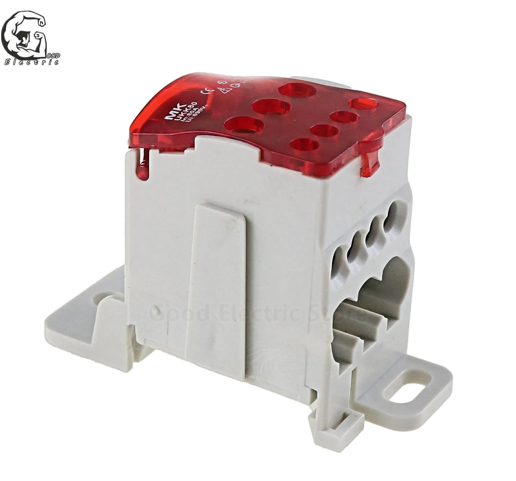 1PCS UKK80A UKK125A UKK160A UKK250A UKK400A UKK500A Connector Terminal Block 1 In Many Out Din Rail Distribution Box ukk-80a