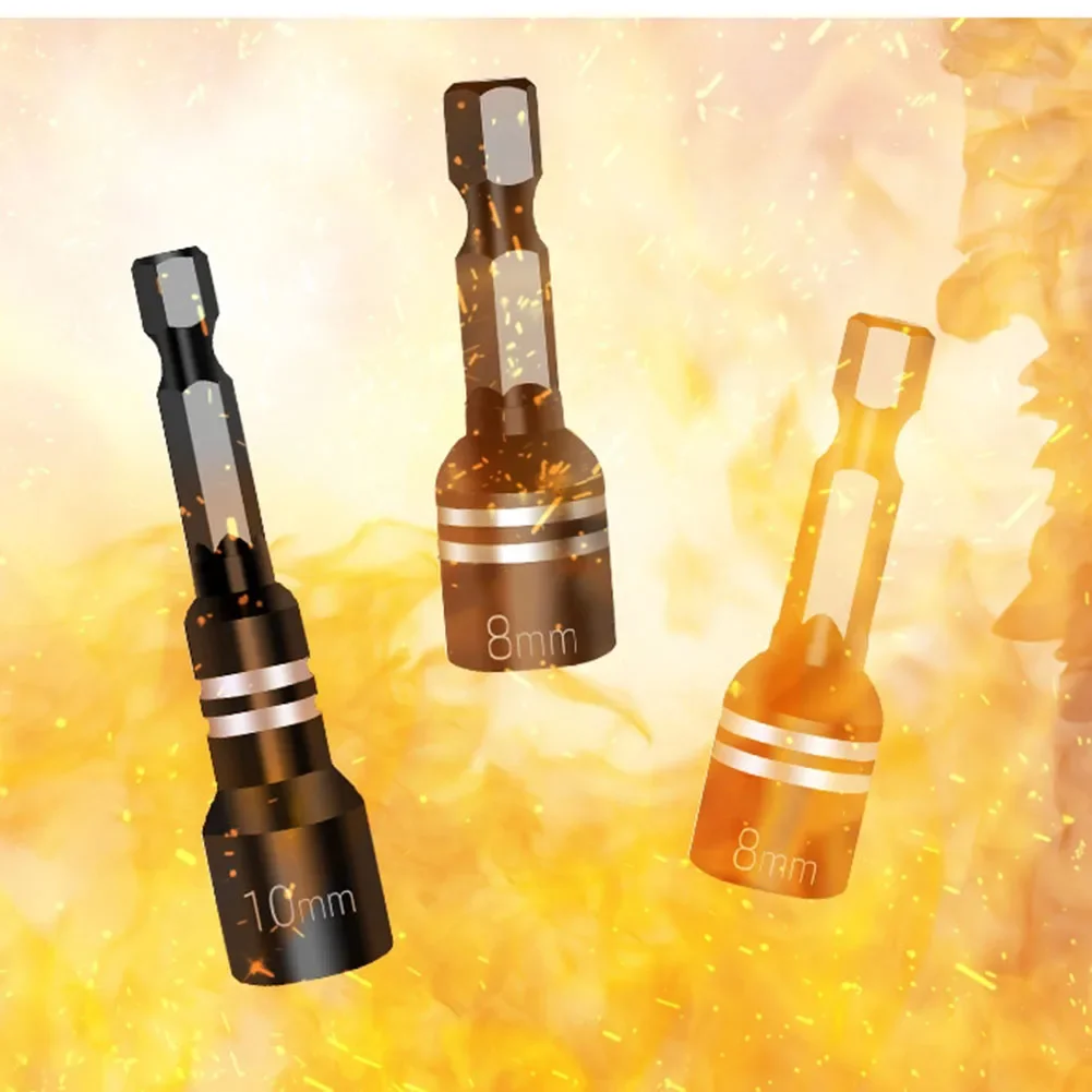 마그네틱 너트 스크루드라이버 소켓 비트, 육각 섕크 드라이버 어댑터, 소켓 렌치 수공구, 42mm, 45mm, 65mm, 34mm, 60mm, 8mm, 1 개