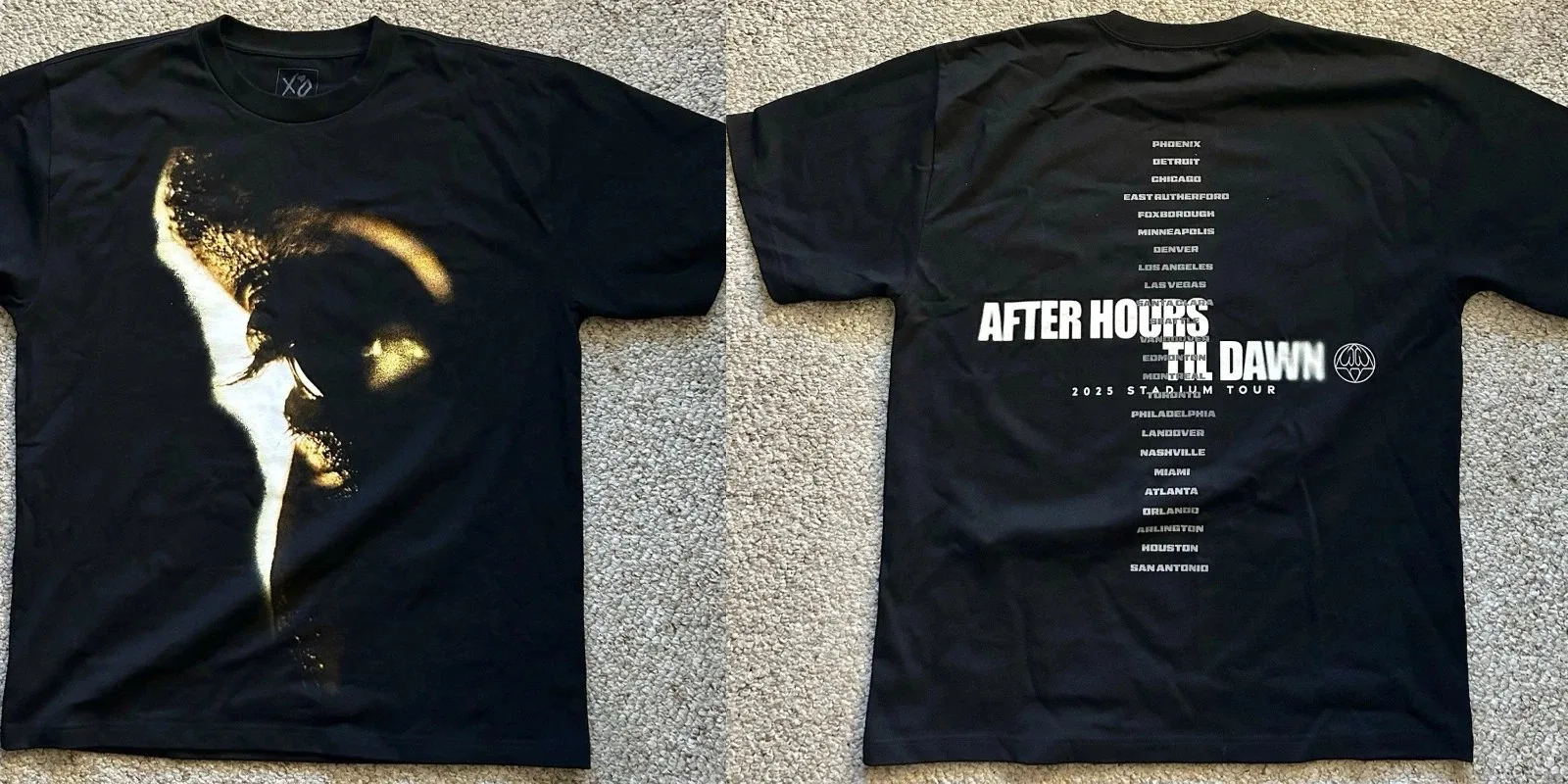 تي شيرت The Weeknd After Hours Til Dawn Tour 2025 معاد طباعته مقاس S-5XL