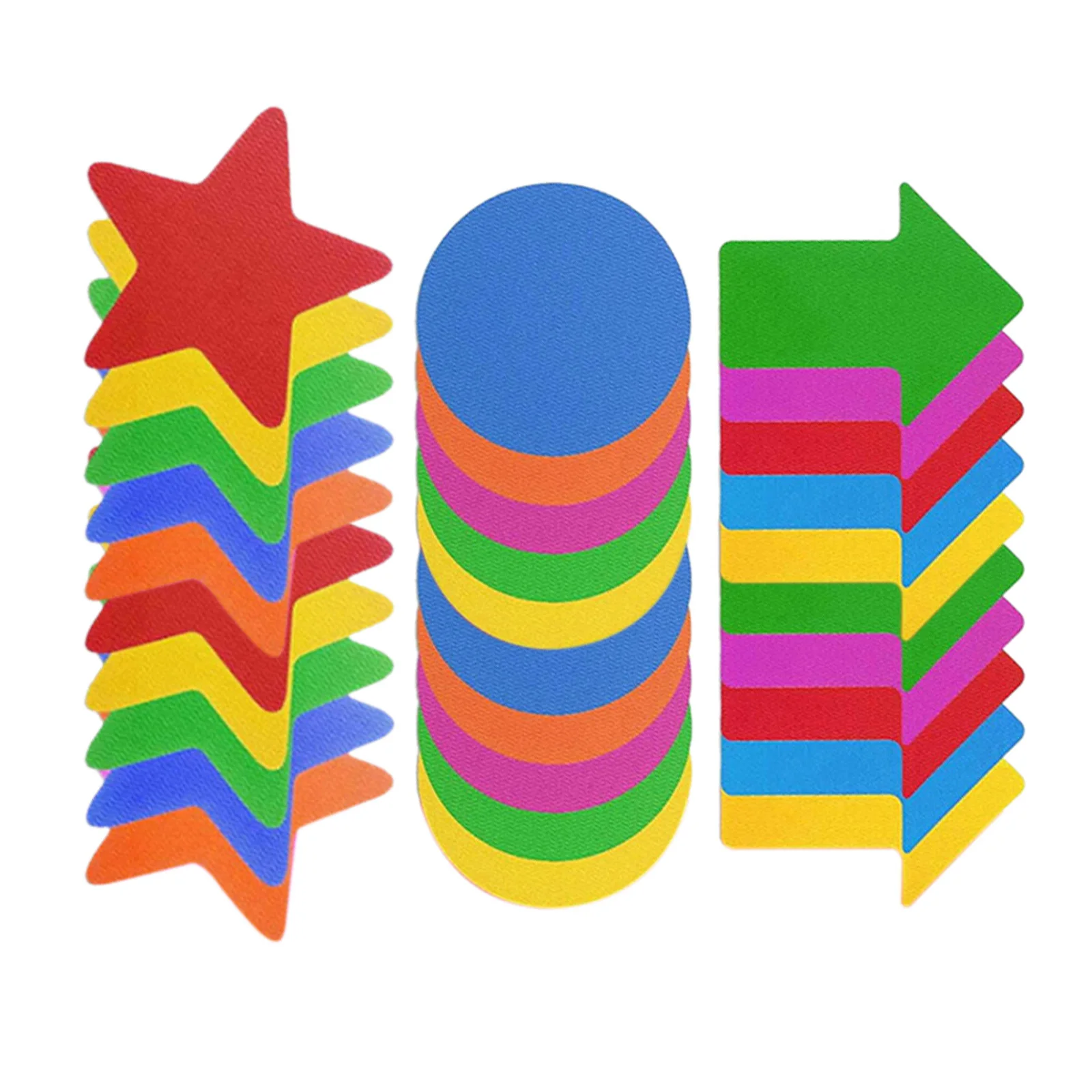 

30pcs Hook Loop Carpet Markers Wear-Resistant Funny Floor Spots For Classroom Organization Preschool Learning Home