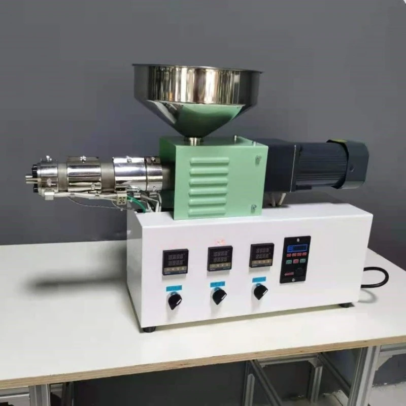 SJ25 Micro Wire Drawing Tube and Profile Extruder Experimental Small Desktop Extruder 3D Printing Filament Extruder