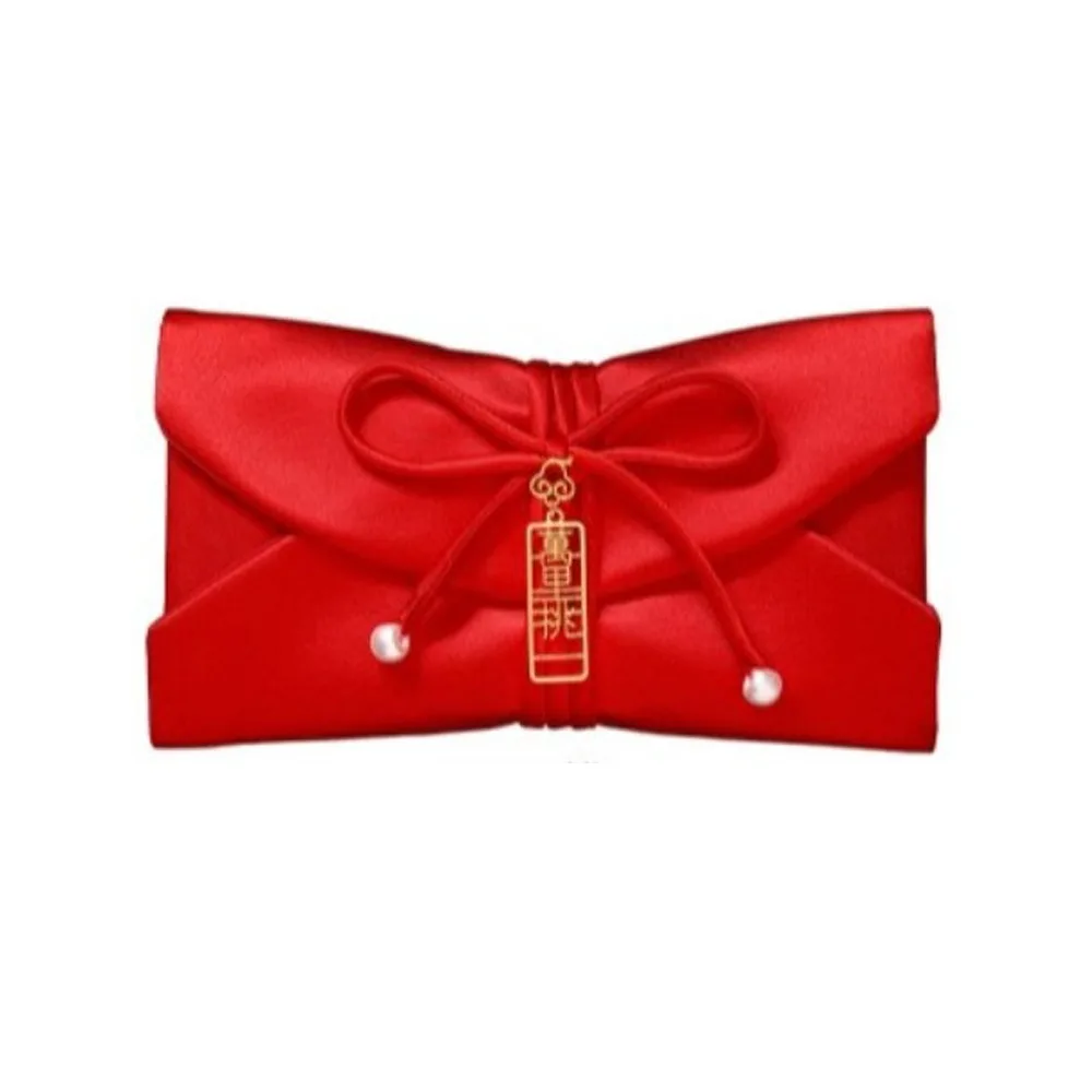 

Chinese Style Brocade Red Envelope HongBao Bronzing New Year Money Bag Blessing Traditional Wedding Money Envelope Wedding Party