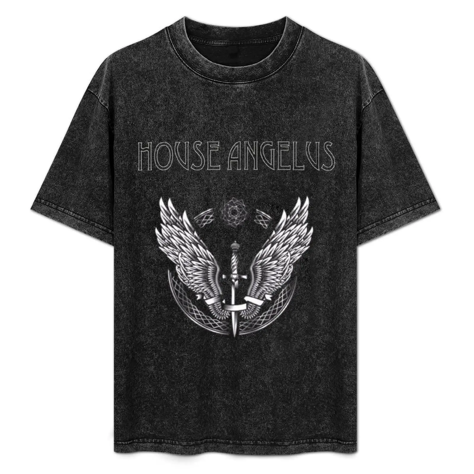 Camiseta Angelus House para uso diario, camiseta básica de manga corta