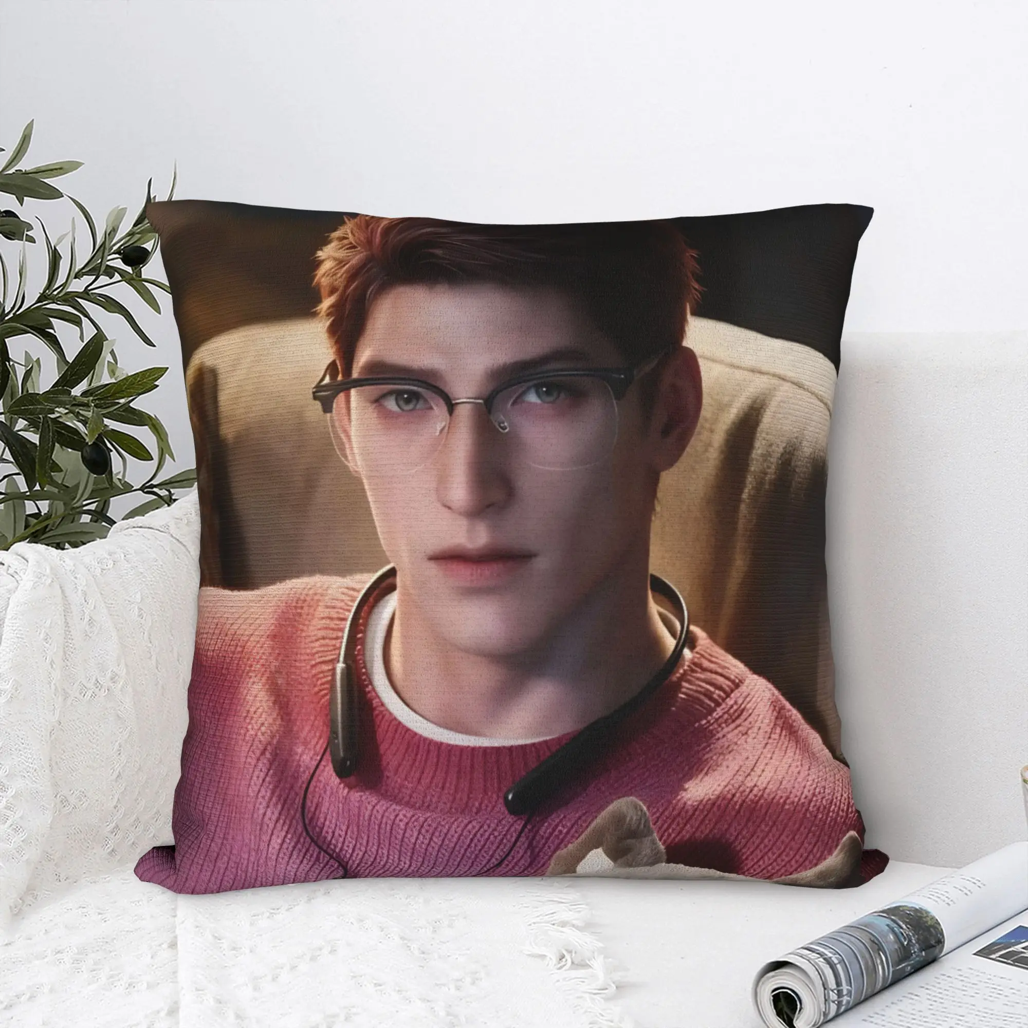 Valko Love and Deepspace Pillowcase Polyester Cushion Cover Decoration Wolf Anime Throw Pillow Case Cover Bed Zippered 18'