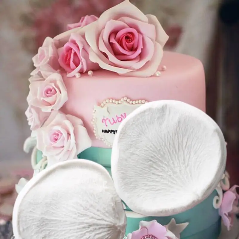 Sugar Turning Rose Mold Realistic Simulation Of Channel Rose Ornament Cake Decoration Sugar Turning Mold Size 7.3*6.6