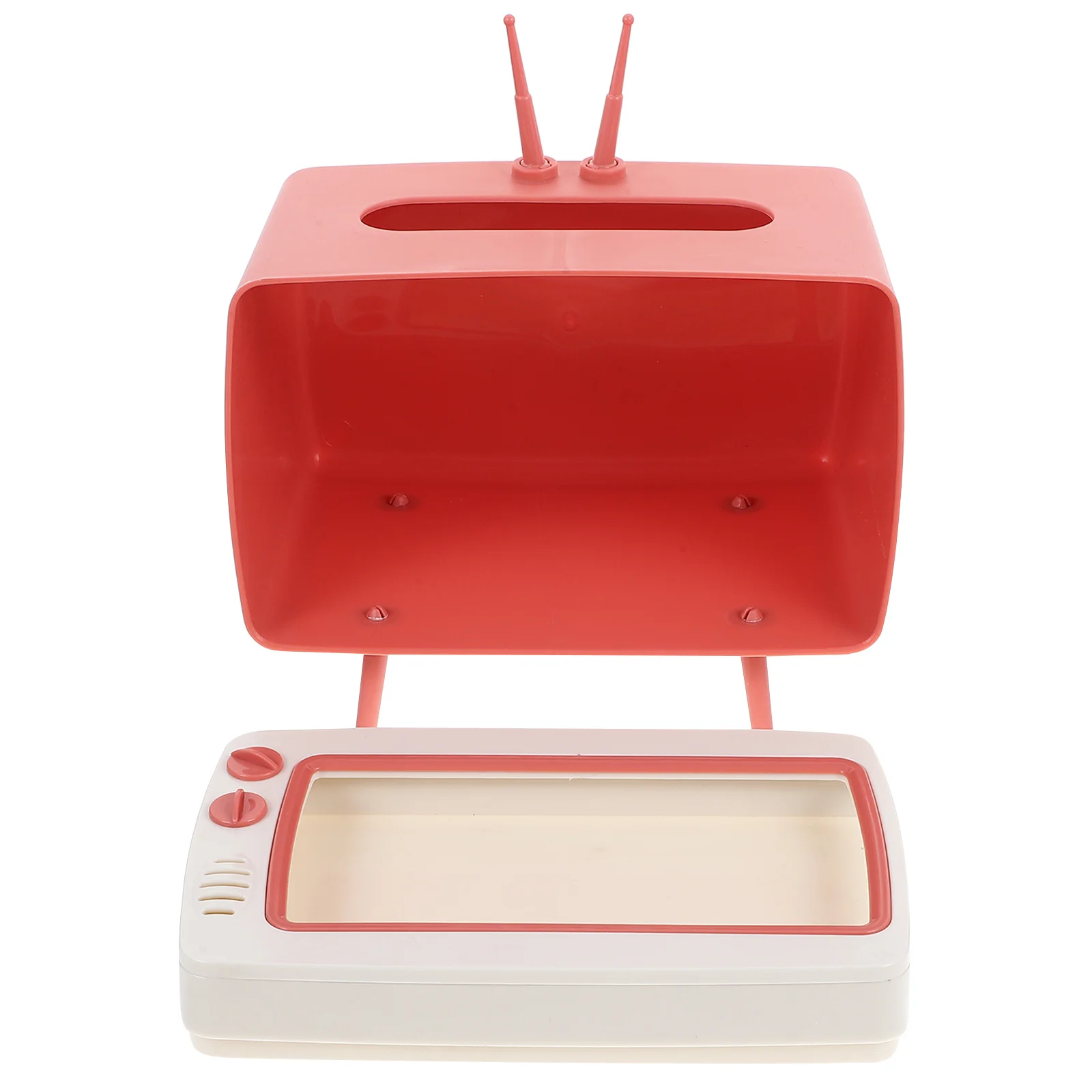 

Television Shape Tissue Box Holder Creative Storage Solution for Paper Towels Quick Access Napkin Box Compact Size Household Car