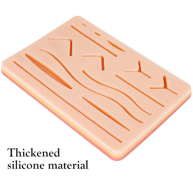 

Medical Silicone Suture Pad Y Traumatic Skin Suture Model Surgical Training Kit Reusable Dentistry Tools