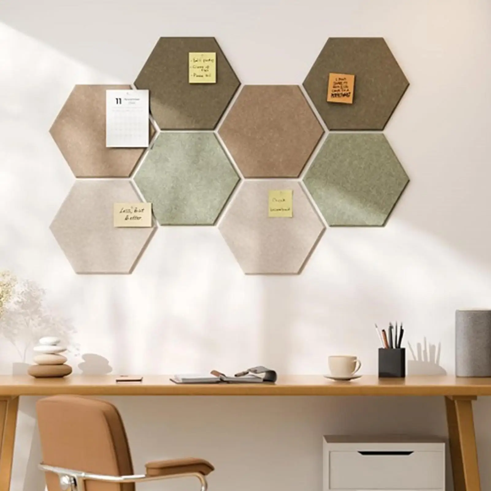 Large Bulletin Board Noise Reduction With Nails Adhesive Picture Board Acoustic Panels Set For Photo Display Home Bedroom Living
