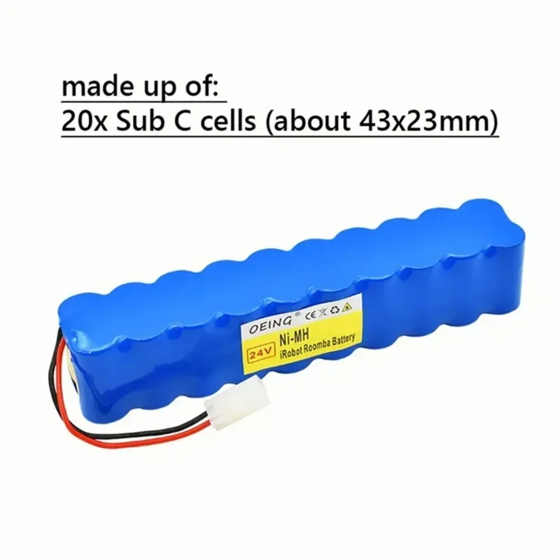 حزمة بطارية 9000 مللي أمبير 24 NiMH CD Aspirador de PoloBesen Air Force Extreme، RH8771WS RH877501 RH8779 RH877901، نوفو