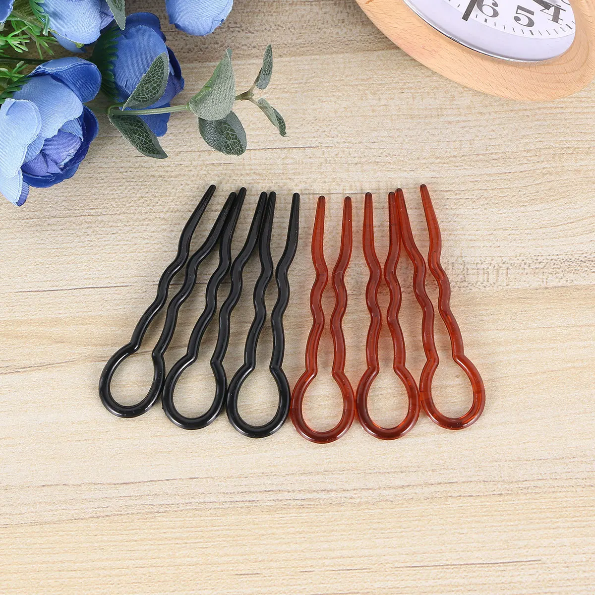 

36 шт. U-образная заколка для волос, волнистые женские инструменты для укладки волос, простая заколка для свадьбы, путешествий, прочные пластиковые аксессуары для плетения