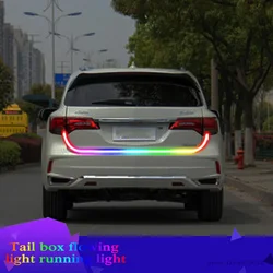 For Acura MDX RDX TL TLX ILX NSX Car Taillight Rear Bumper Tail Light Rear trunk light Led strip decoration 1.2m 12v